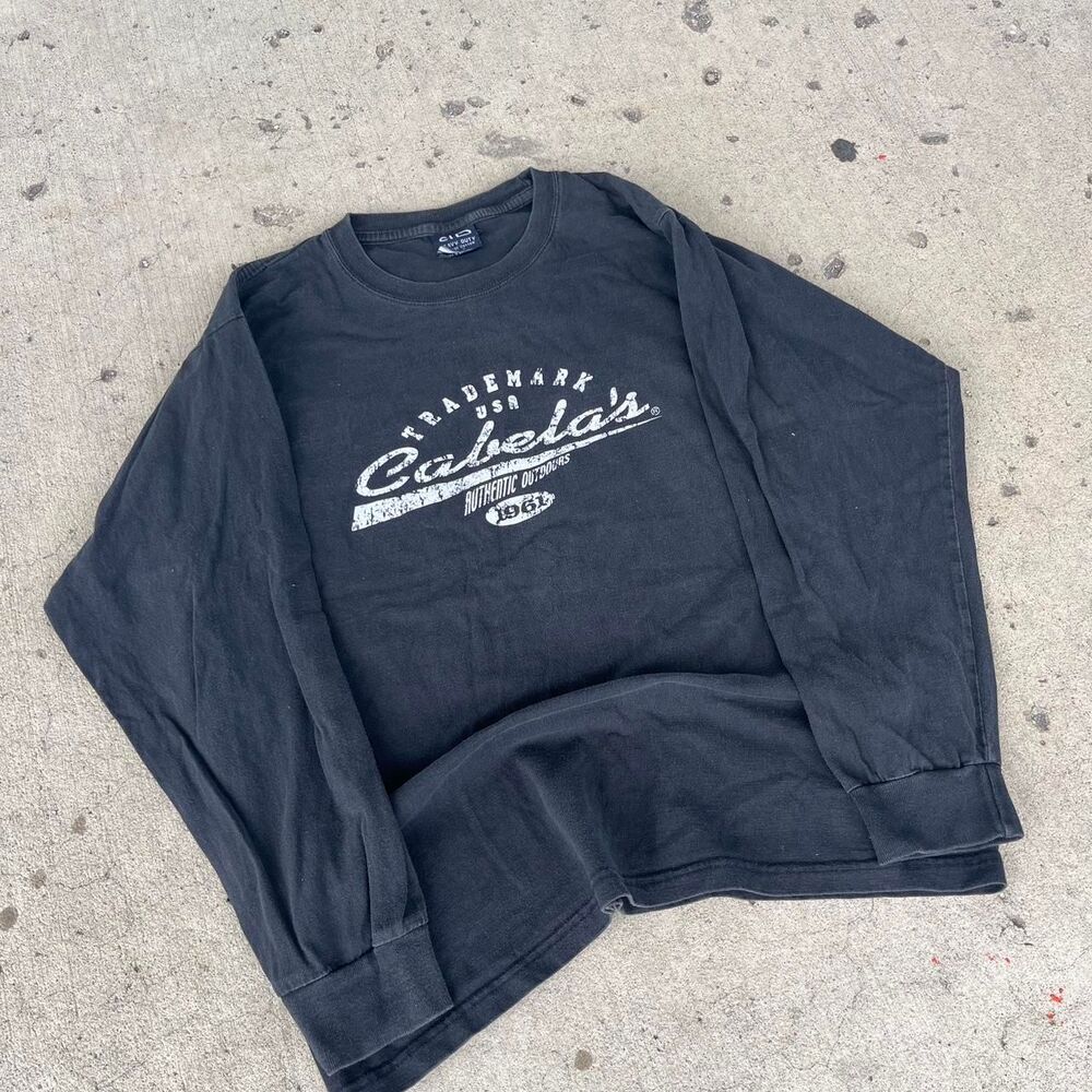 Vintage Cabelas streetwear y2k graphic longsleeve shirt